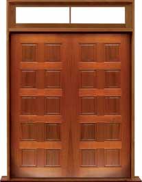 10 panel: double door + sidelight on left