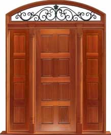 8 panel: double door + sidelight on left