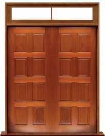 8 panel: double door + sidelight on left