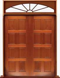 8 panel: double door + sidelight on left