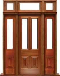 glazed cricket bat: door in frame