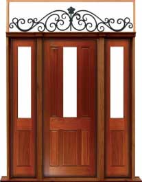 paddington: single door +  two sidelights