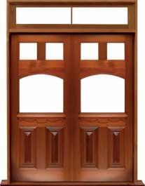 queen anne: double door +  two sidelights