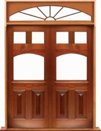 queen anne: double door +  two sidelights