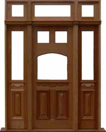 queen anne: double door +  two sidelights